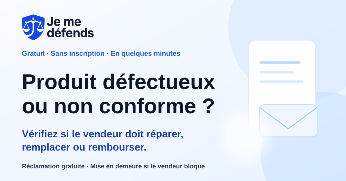 I built a French consumer-rights tool to help people challenge sellers without paying upfront